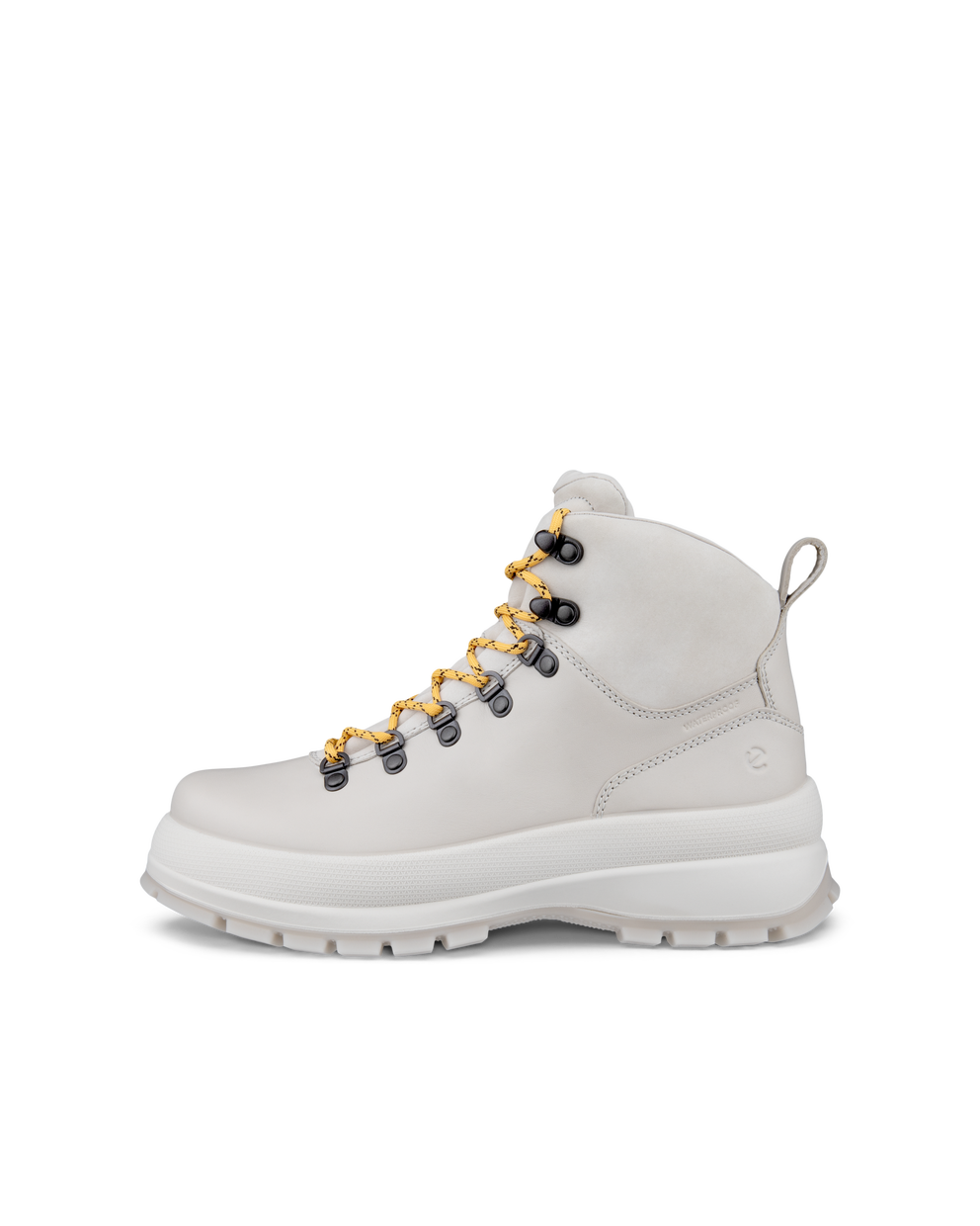 Botas de piel impermeable con cordones ECCO® Track 30 para mujer - Gris - Outside