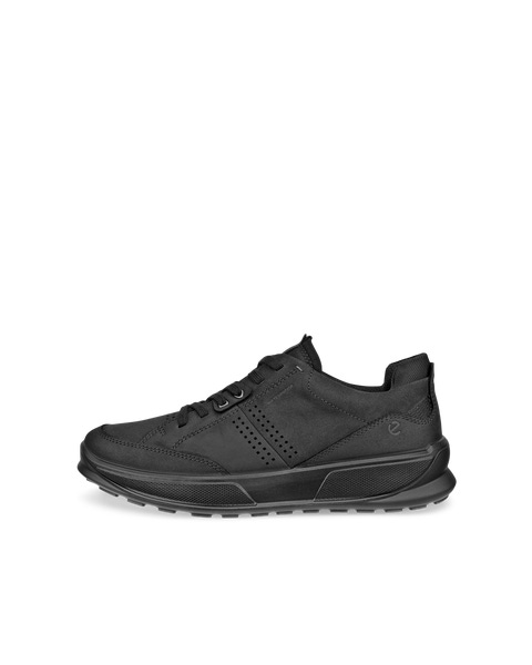 Men s ECCO Soft Zero Leather Sneaker Black