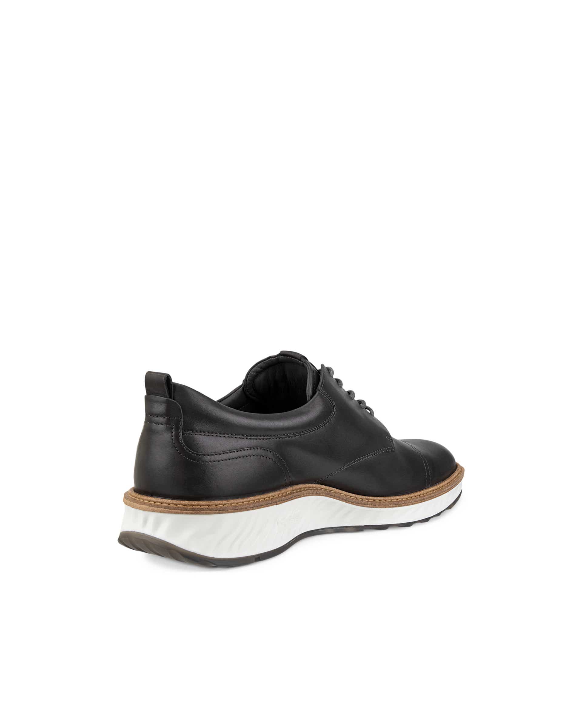 Men's ECCO® St.1 Hybrid Leather Derby Shoe - Grey - Back