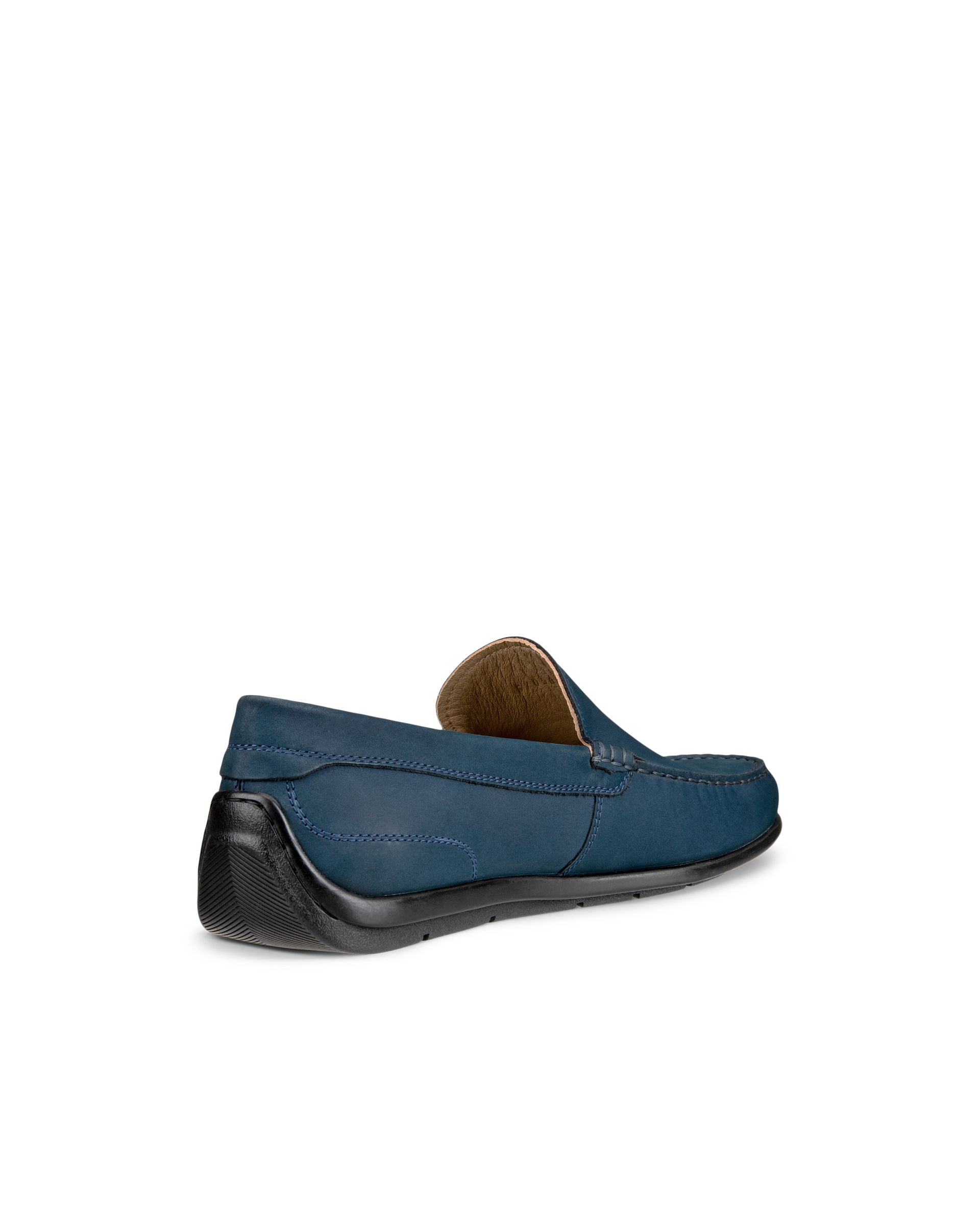 Men's ECCO® Classic Moc 2.0 Leather Slip-On - Blue - Back