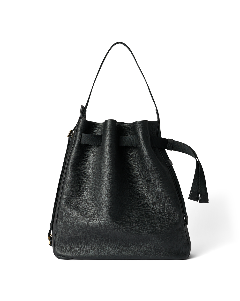 Bolso hobo de piel ECCO® Sail - Negro - Main