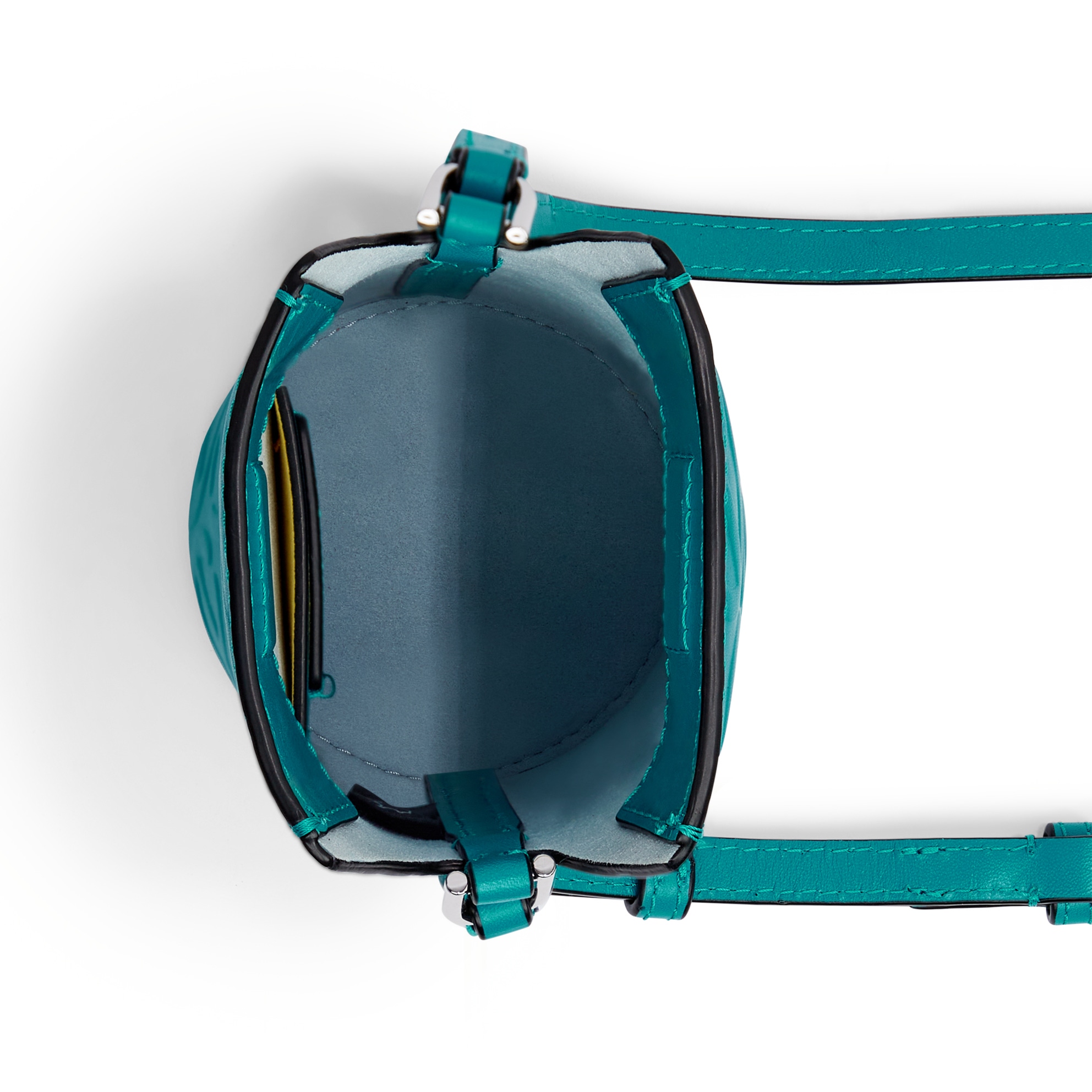 ECCO® Pot Bag Leather Crossbody Bag - Blue - Birdeye