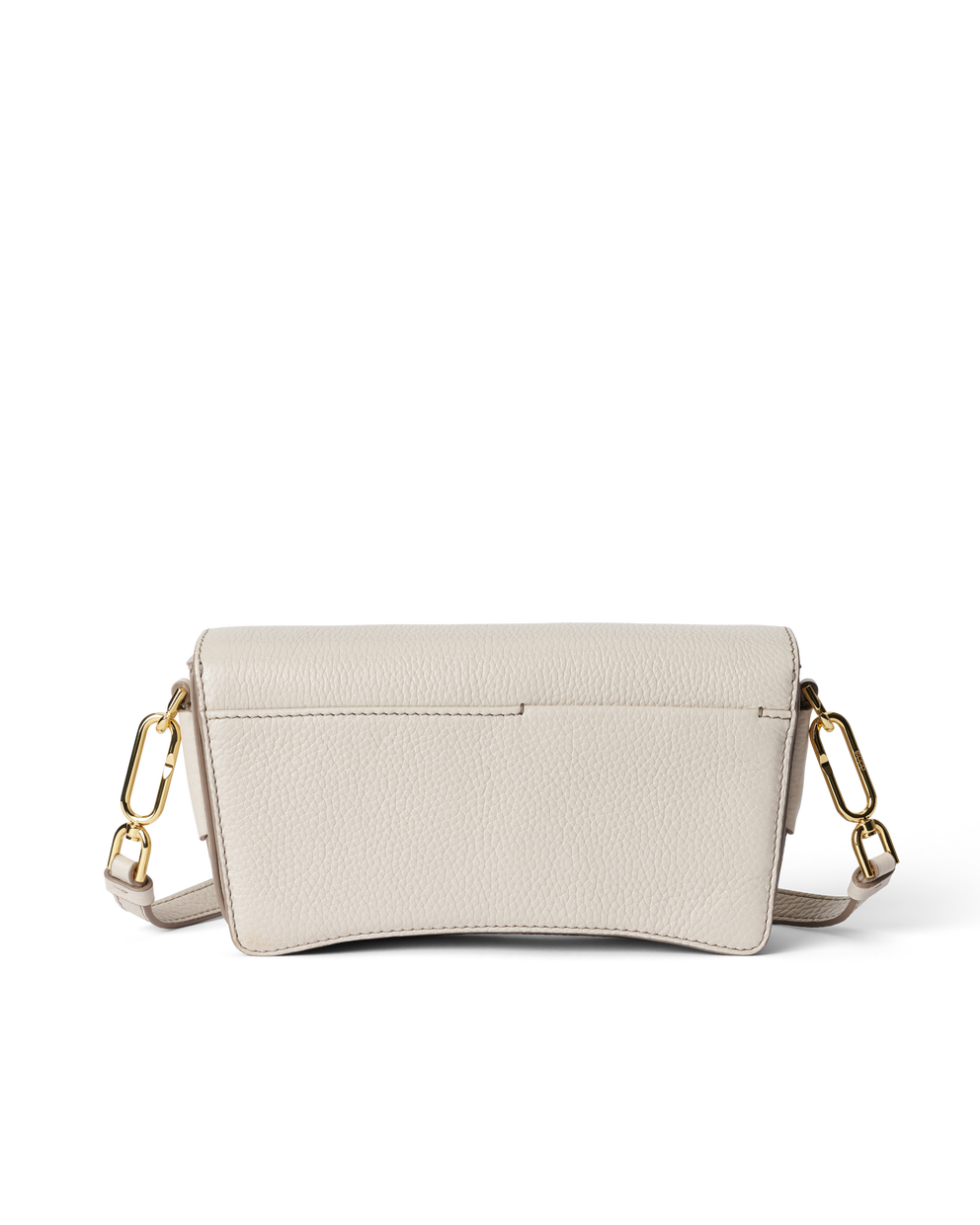 ECCO® Leather Pinch Crossbody Bag - Beige - Back