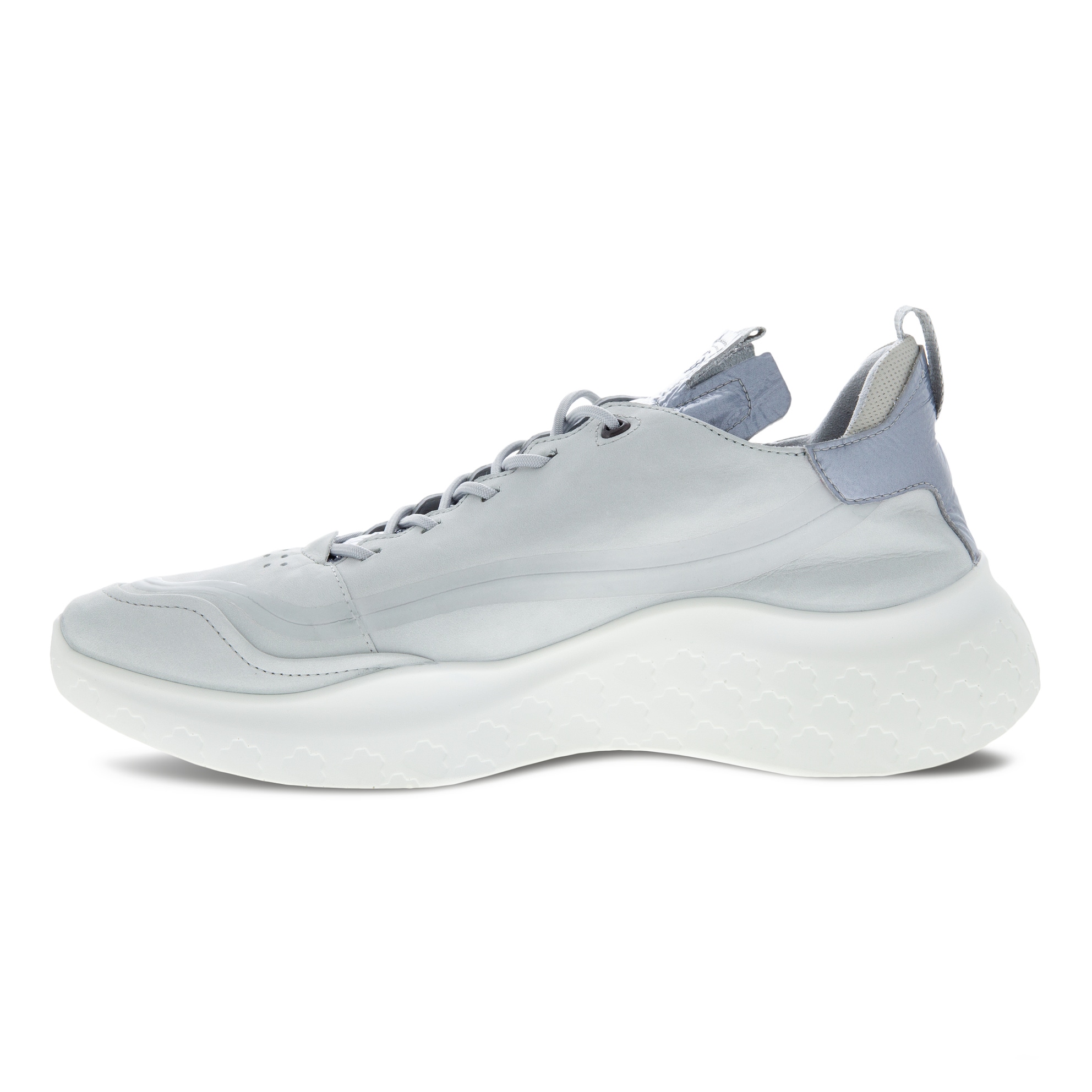 Men's ECCO® Therap Leather Sneaker - Grey - Inside