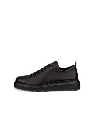 Women's ECCO® Nouvelle Leather Lace-Up Shoe - Black - Outside