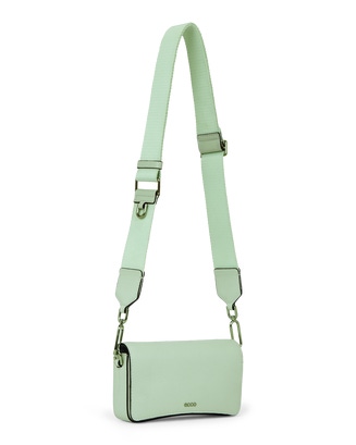 ECCO® Leather Pinch Crossbody Bag - Green - Main