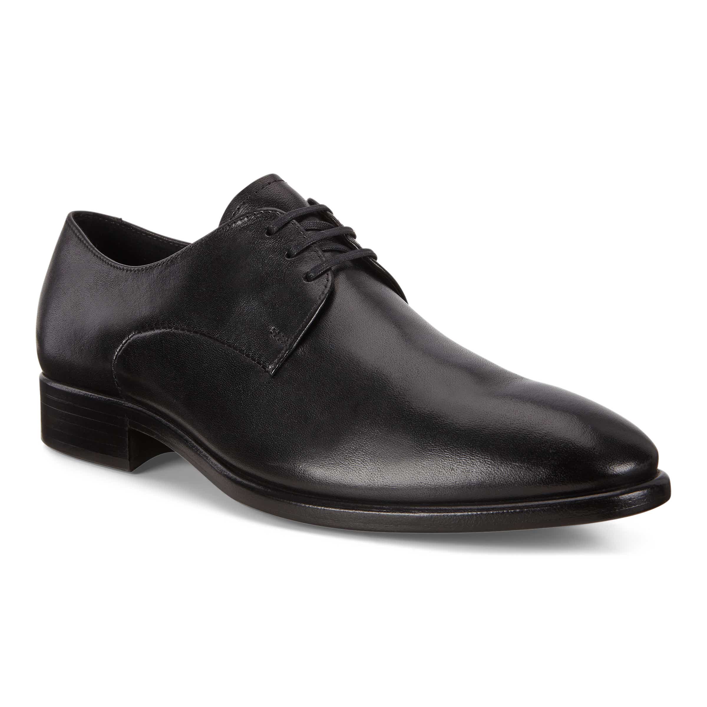 ECCO Vitrus Mondial メンズ レザーダービーシューズ - 黒 - Main
