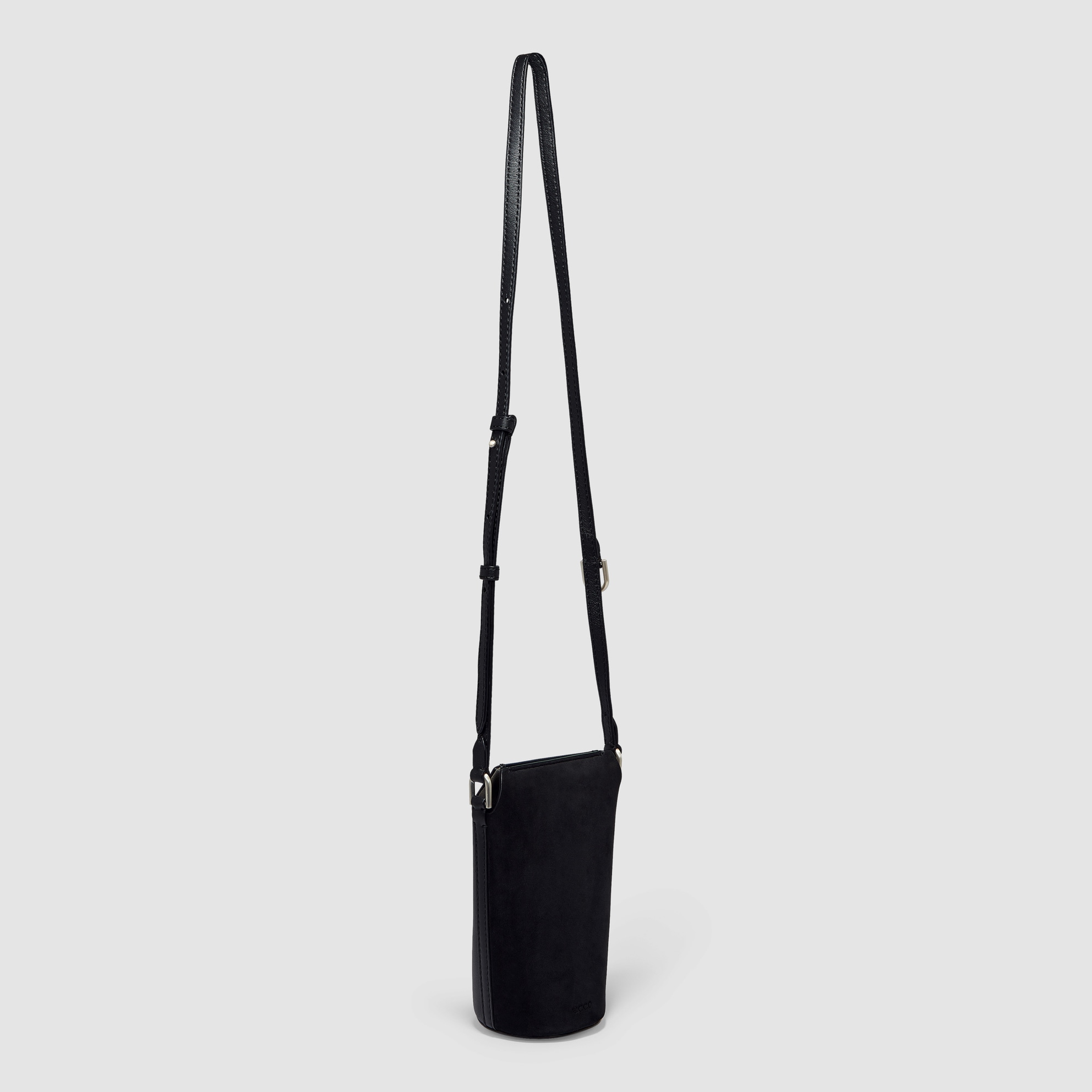 ECCO® Pot Hybrid Leather Crossbody Bag - Black - Main