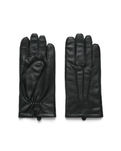 ECCO Mens Stitched Gloves - Black - Main