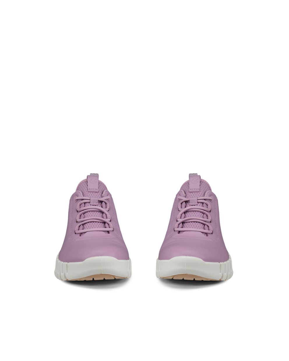 여성용 ECCO® Gruuv 가죽 트레이너 - Purple - Front pair