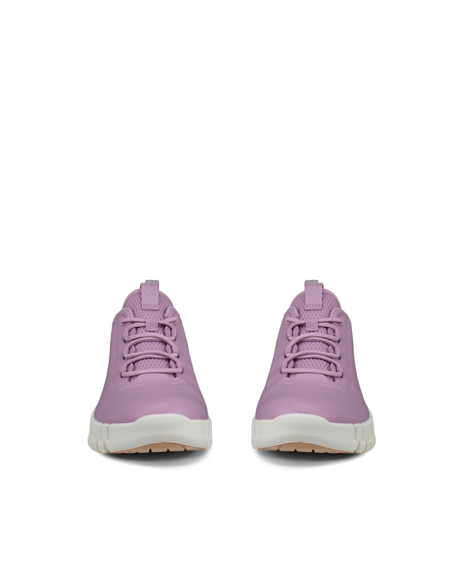 Women s ECCO Gruuv Leather Sneaker Purple