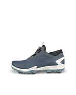 ECCO Golf BIOM Tour BOA メンズ レザーウォータープルーフゴルフシューズ - Blue - Outside